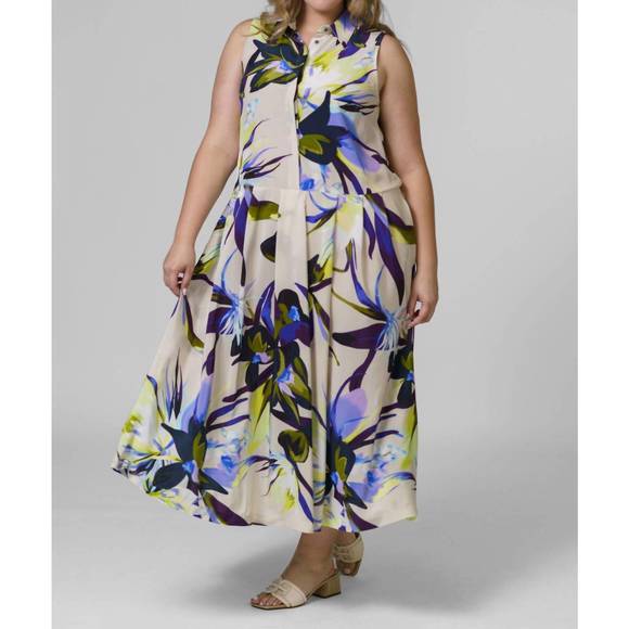 NEW PSOPHIA floral dress in ivory
